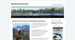 Desktop Screenshot of oakshoresdirectory.com